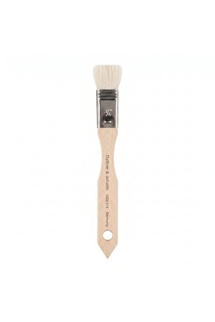 Deffner & Johann Soft White Goat Hair Brush N:3/4