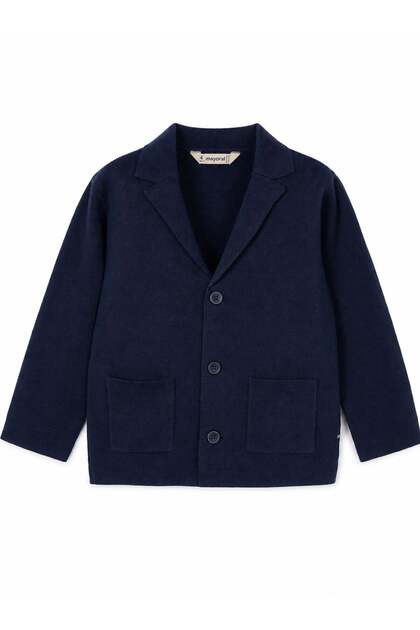 Erkek Çocuk Örme Blazer Ceket Hırka 2-10 Yaş LACİVERT