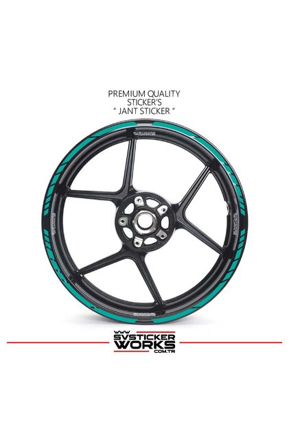 17 inch wheel sticker set compatible with all motorcycles