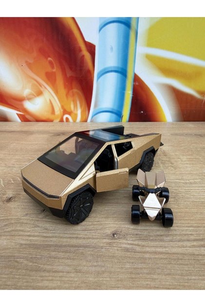 Tesla Cybertruck Diecast Pickup Tesla Model Motorlu Diecast Car Mini
