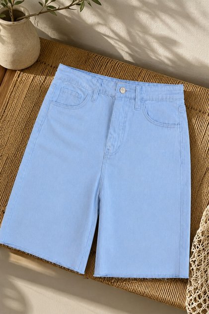Azure Denim Shorts