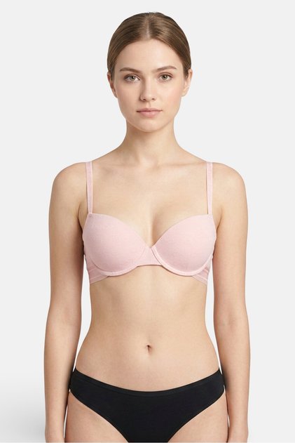 Women 2 Pack Brand Logo Lightly Padded Underwired Convertible Bra, Multicolor