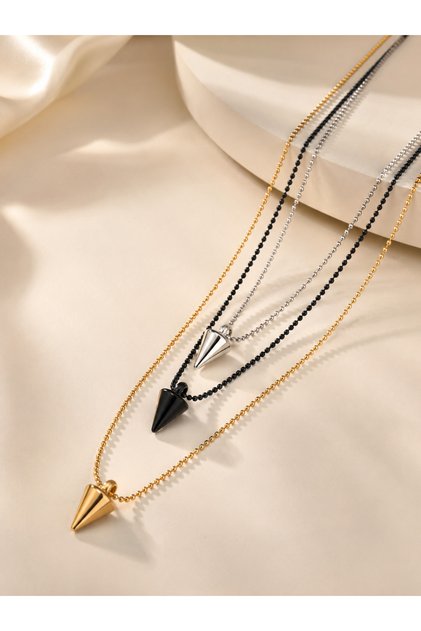 Nail Model Zircon Bijouterie Necklace
