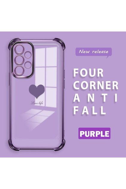 Samsung Galaxy A32 4g Compatible Transparent Back Four Corners Reinforced Impact Protection Silicone Case
