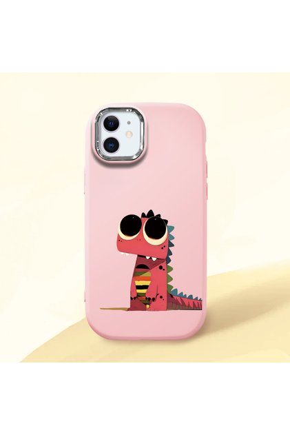 Pink Silicone Case with Shock-Absorbing Camera Protections Compatible with iPhone 11