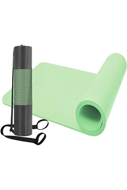 Double Horse Rag & Sak Yoga Mat With Cover 10 mm Thick 150 * 61 * 1CM Non Slip Exercise & Fitness Mat for All Types of Yoga, Pilates & Floor Exercises (Green)