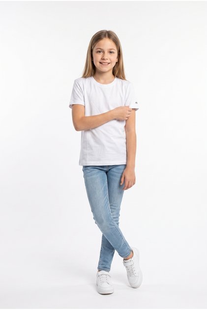 Girl's Regular Cotton Crew Neck Short Sleeve Printed T-Shirt 22983