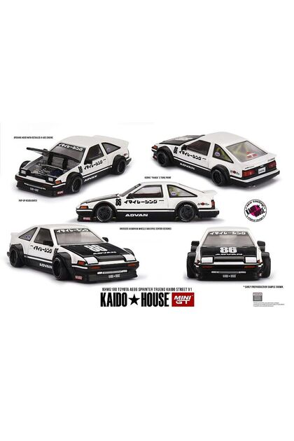 HOT WHEELS Mini GT Mini GT 1/64 Kaido House Toyota AE86 Sprinter