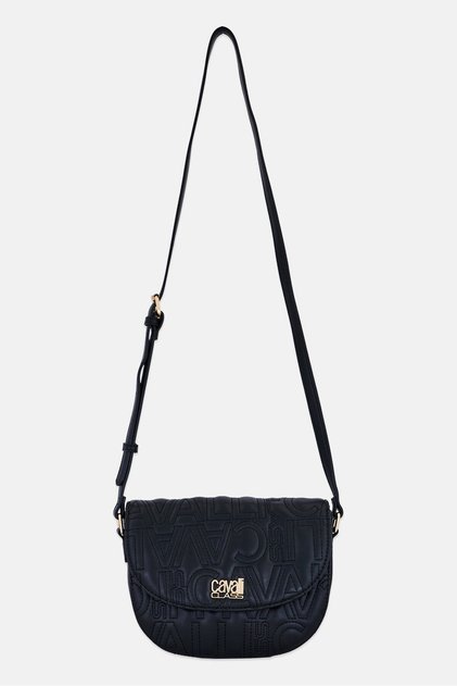 Women Brand Logo Cross Body Bag, Black