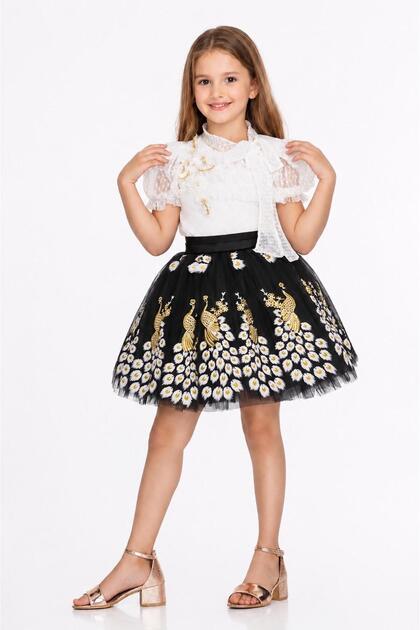 Top Blouse Applique and Stone Detailed Collar Lace-Up,Skirt Tulle Puffy (One Size up Is Recommended) Wedding,Ball,Gala,Birthday Dress