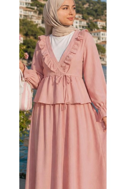 Imported Burumuk Fabric Set with Lower and Upper Skirt