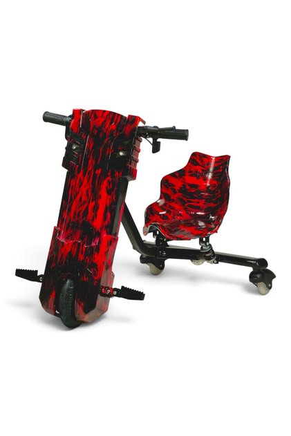 36V Large Electric Drift Scooter for Kids, Ride On Drift Trike with Bluetooth Speaker, LED Lights, 3 Speed Modes, Adjustable Seat, Key Start, Outdoor Ride On Toy for Boys & Girls