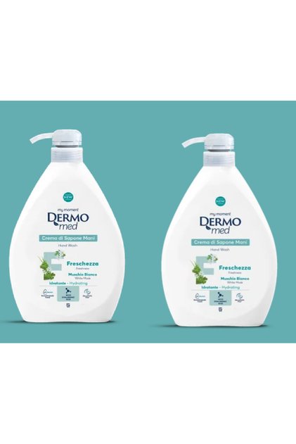 Dispenser Sapun lichid crema cu mosc alb, 1000ml, 2buc