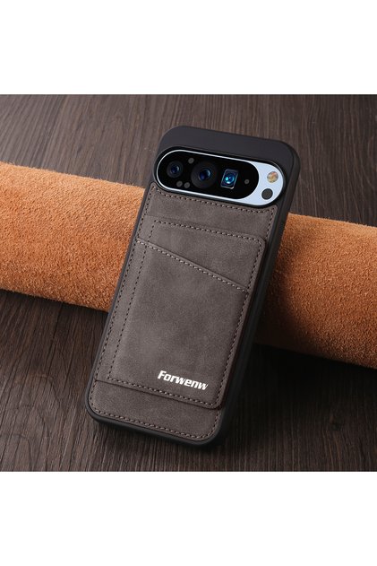 Coffee-F8 Google Pixel 8 Luxury Business Leather Case For Google Pixel 10 9 8 Pro 9A 8A 9 10 Pro XL