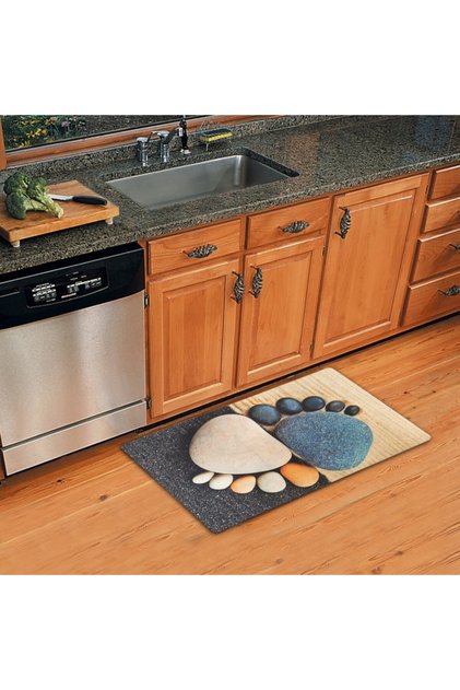 Footstone Themed Decorative Multi-Purpose Mat (Door, Bathroom, Kitchen etc.)