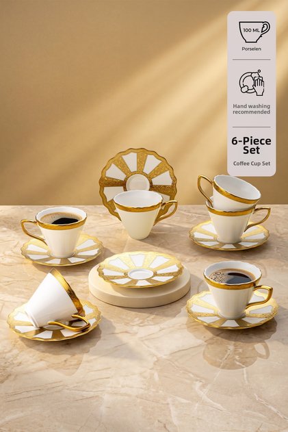 Royal 6-Person Coffee Cup Set 100 ml