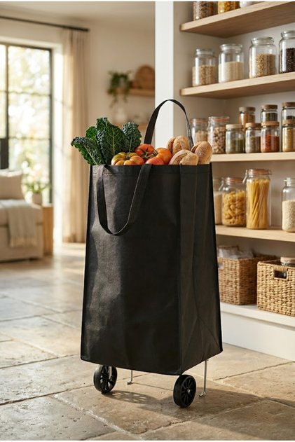 Katlanabilir Ses Yapmaz Tekerlekli Pratik Çarşı Pazar Arabası