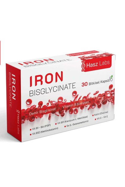 Iron Bisglicinate & Vitamin B Complex 30 Capsules