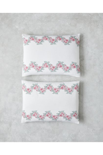 Daisy Chain Easy-Iron 2-Piece Pillowcase 50X70 cm Pink