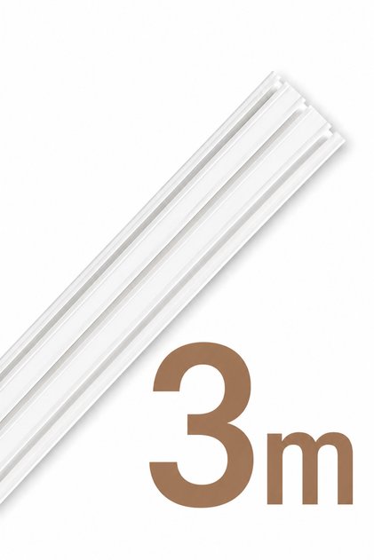3 Raylı Korniş Perde Rayı Kaliteli Sağlam Ambalaj 3 Metre
