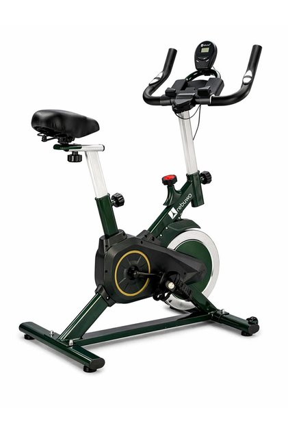 Spin Bike Kondisyon Bisikleti GR200 –Sessiz Ev Tipi Kardiyo Fitness Bisikleti (Yeşil)