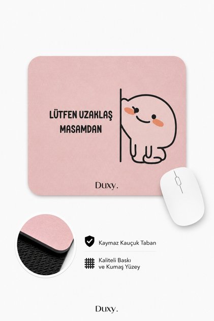 Esprili Mouse Pad, 23x19 cm, Kaymaz Taban, Ev, Ofis ve Oyun için Rahat ve Yumuşak Mousepad