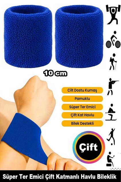 Double Towel Bracelet Sweatband 10cm Sports Towel Bracelet