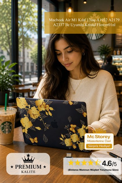 Macbook Air M1 Case 13inch Compatible With A1932 A2179 A2337 Crystal Flower01nl