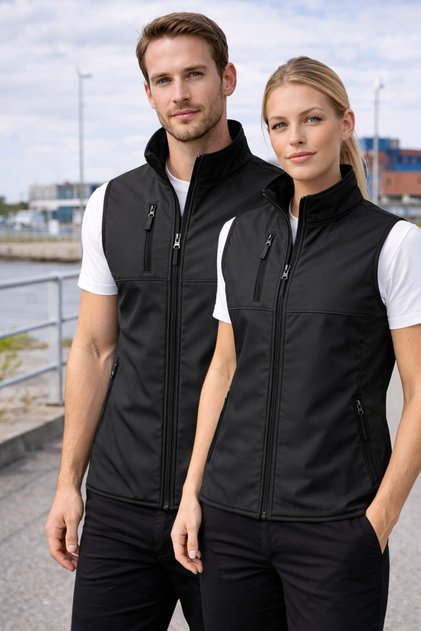Softshell Vest – Wind and Water Resistant Work Vest – Daily Use