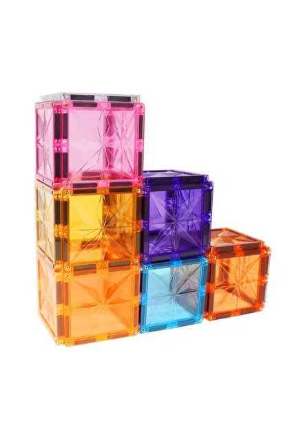 【廃盤品】MiMC 4点セット TOYFEST Magnescape Magnetic Tiles Mıknatıslı 3D Yapı Oyuncağı Seti