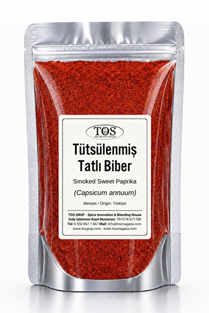 Tütsülenmiş (FÜME) Tatlı Biber 100 gr (1. KALİTE) Capsicum Annuum / Smoked Sweet Paprika