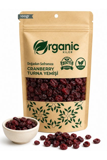 Doğal Katkısız Turna Yemişi ( Cranberry ) 100 gr | Antioksidan Zengin Kurutulmuş Meyve