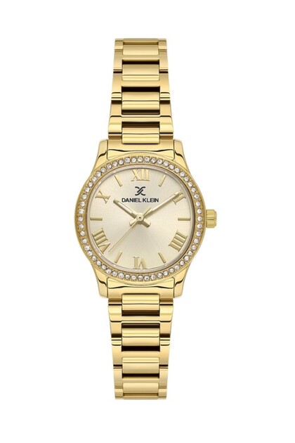 Dk.1.14371-8 Stoned Design 3 Atm Water Resistant Gold Color Women's Wristwatch