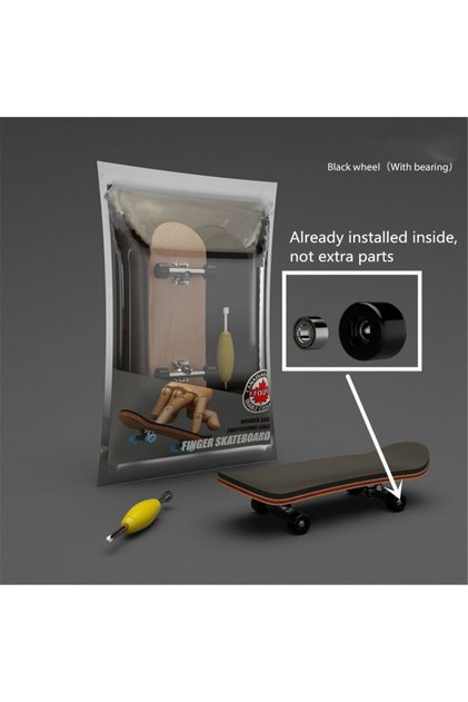 1-B Finger SkateBoard Wooden Fingerboard Toy Professional Stents Finger Skate Set Novelty Children C