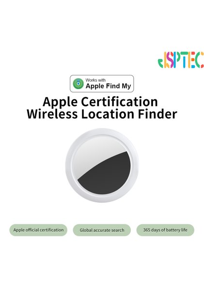 Option3 JSPTEC GPS Locator Mini Smart Tag Works with IOS Find My APP Anti Lost Reminder Device Track