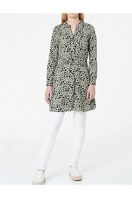 Rochie scurta, Verde/Negru
