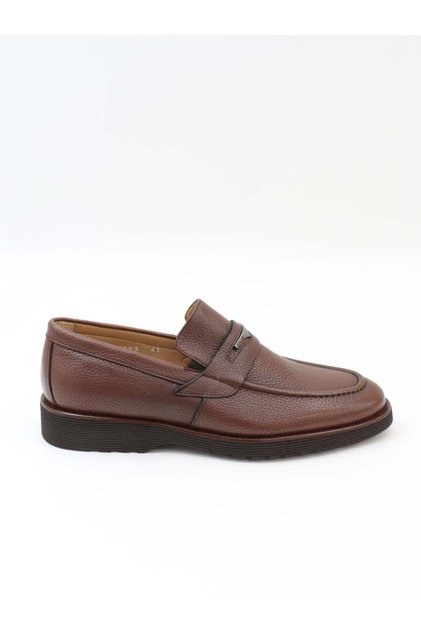 2893 Tan Genuine Leather Eva Sole Moccasin Men's Shoes