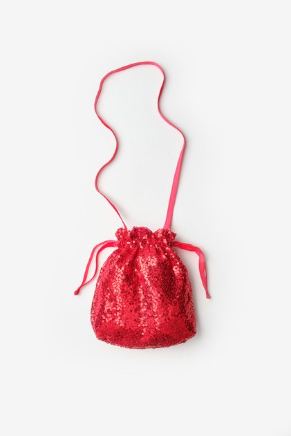 Red Sequined Girl's Bag