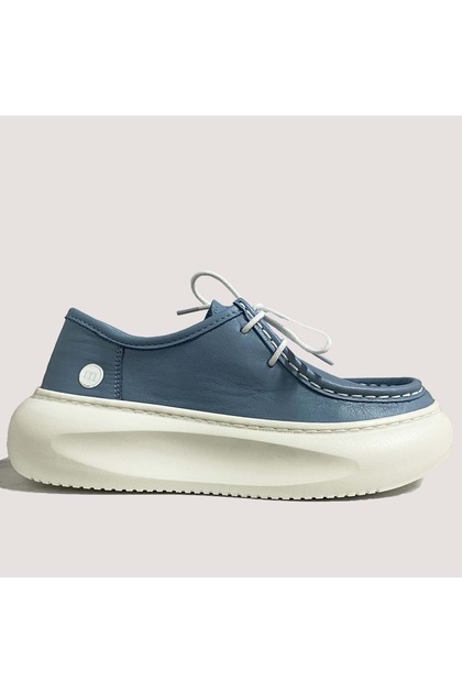 7035 Women's Leather Casual Shoes - A.Blue - 40