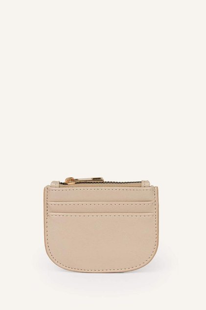 Faux Leather Beige Card Holder I1263Axns