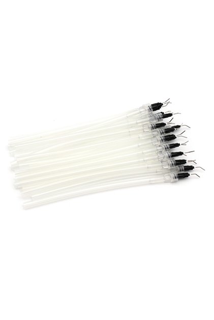 20pcs 20Pcs Mini Saliva Ejector Aspirator Suction Bonding Tubes Dental Tips with Syring Needle Tip P