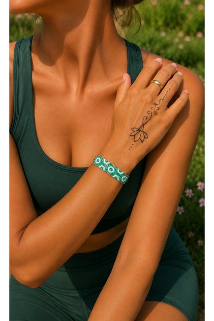 Miyuki Evil Eye Half Bracelet