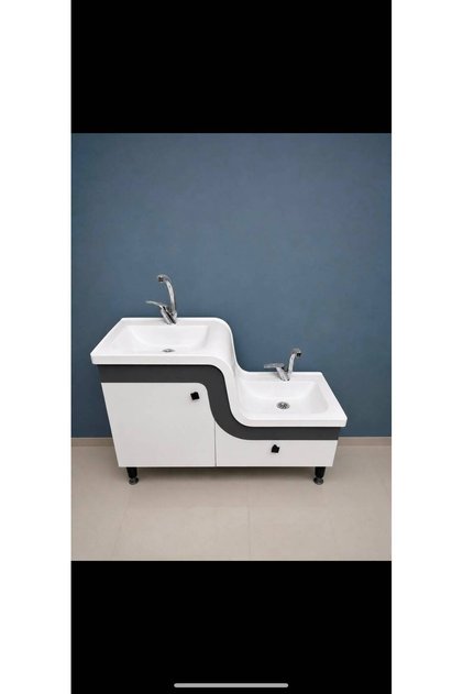 Abdest lavabosu/Z lavabo /ikili lavabo100x45 cm