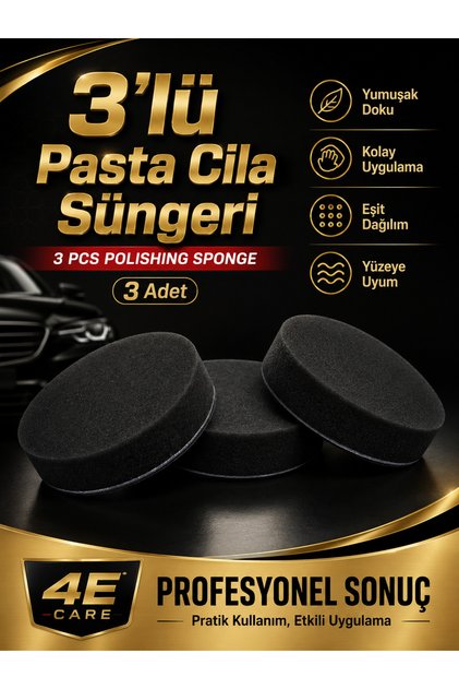 3'lü Pasta Cila Süngeri