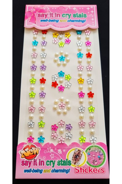 Kristal Sticker Charm Giraffe Yapışkanlı Choker Sticker Çıkartma Hızma Etiket 3D Taş Gem Sticker