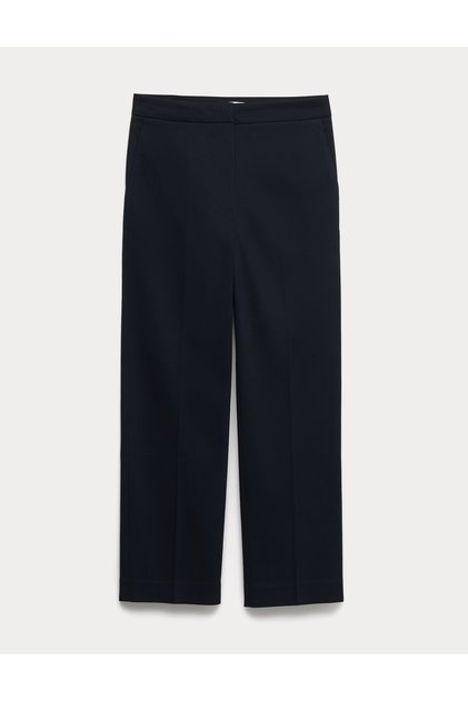Pamuklu Straight Leg Pantolon