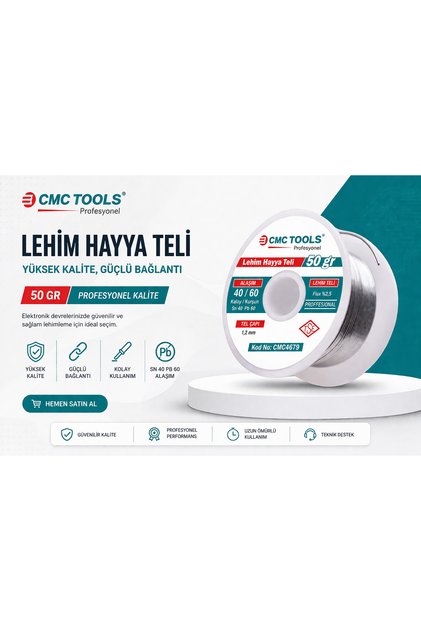 Lehim Havya Teli 50 Gr Tel Çapı : 1,2 mm Kod :CMC 4679