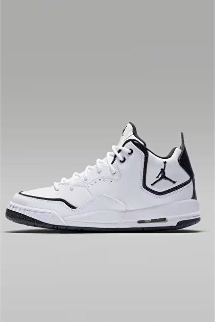 Nike Air Jordan Courtside 23 'White Black' Leather Sneaker Erkek