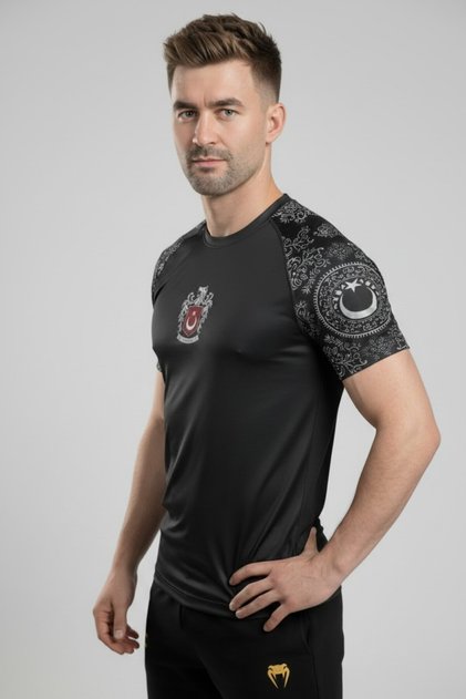 Bozkurt Sembol Türkiye T-shirt, 3D kabartma Kurt logolu Tişort