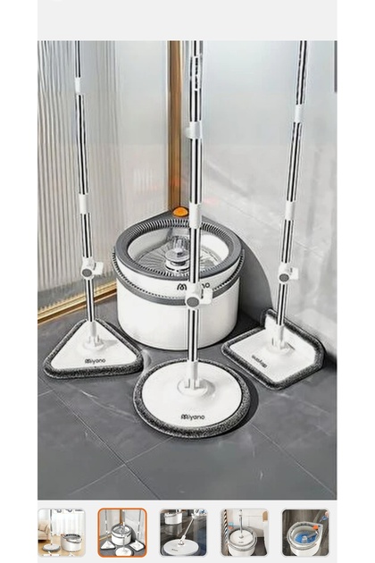 Miyano M80 Plus Su Hazneli Mop Seti 3 Parça Kolay Kullanım Yüksek